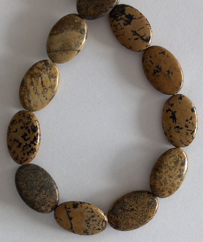 Edelsteine: Landschaftsjaspis, oval ca: 30x20x7mm – Neu und originalverpackt aus Rümlang von 21f