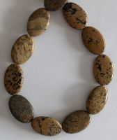 Landschaftsjaspis, oval ca: 30x20x7mm