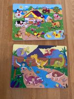 Steckpuzzle Dino und Bauernhof