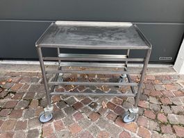 Gastro Tablarwagen Rolltisch Chromstahl 53 x 71cm
