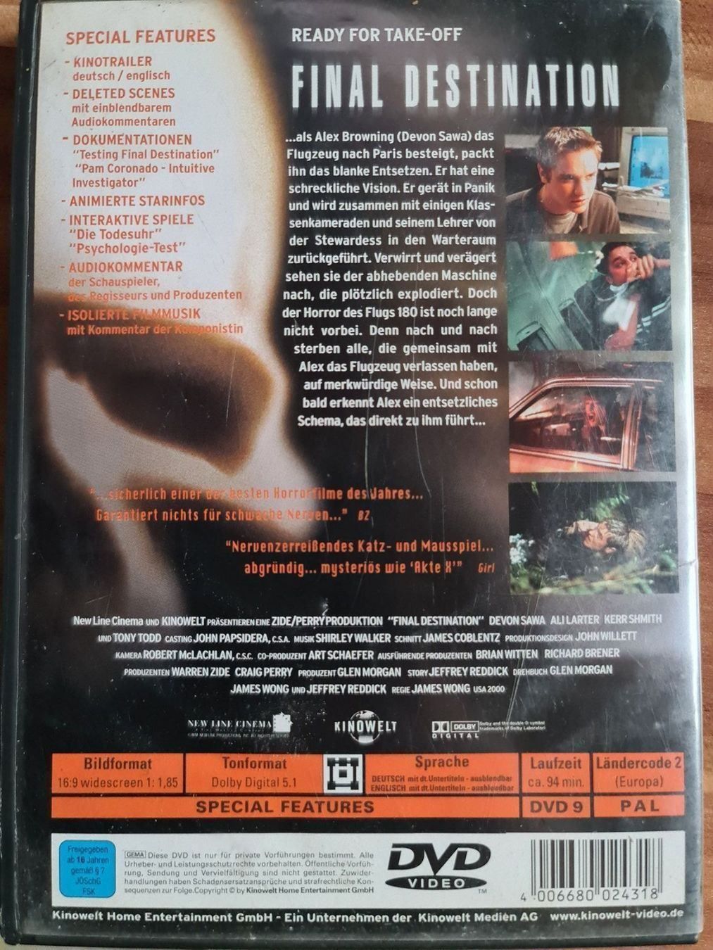 Alle DVDs: Final Destination – Gebraucht aus Dintikon von Vexi 1