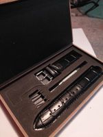 Bracelet de montre en cuir noir kit complet neuf 22 mm