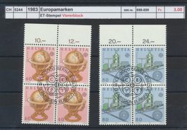 1983 "Europamarken", Viererblock, ET - Stempel
