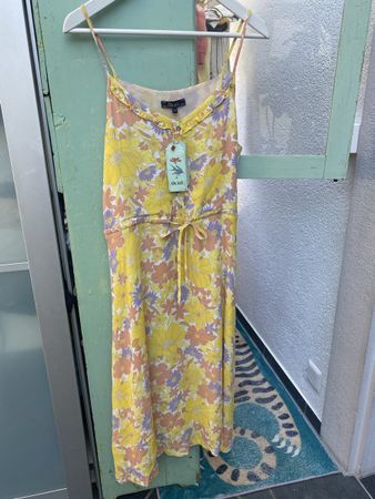 Sommerkleid King Louie Mina Yellow Pear Grösse 36