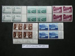 PP 1954 Viererblöcke postfrisch