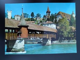 Originale Ansichtskarte Luzern Spreuerbrücke Museggtürme