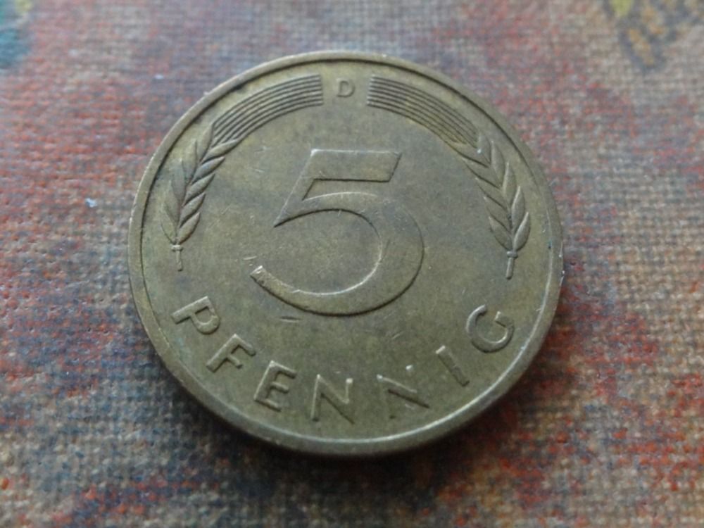 Tutti le monete: DEUTSCHLAND 5 Pfennig 1981 – Usato da Romanel-sur-Lausanne venduto da Swift13 1