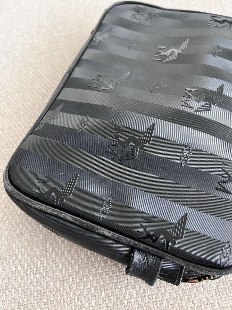 Maison Mollerus Borse da donna: Maison Mollerus Bag Pochette black striped  – Usato da Lausanne venduto da Danash 7