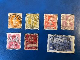 Sammlung Altschweiz // teils seltene Stempel