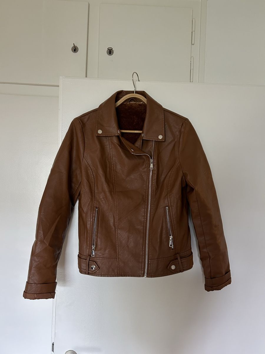 Giacche: brown faux leather jacket – Usato da Zürich venduto da ori_9dcy 3