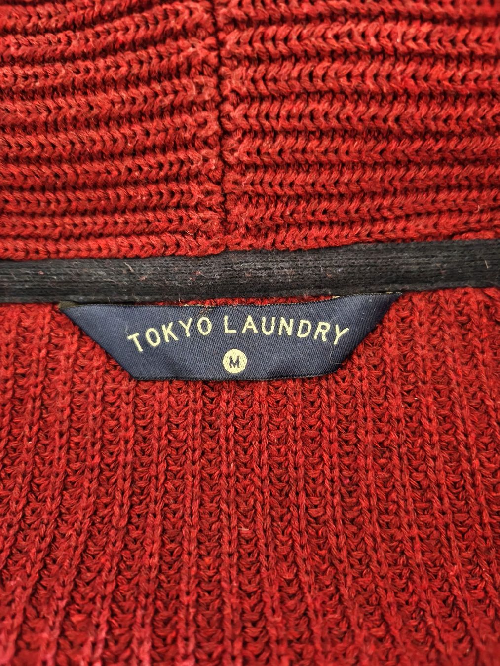Jacken: Tokyo Laundry Strickjacke, Gr. M, weinrot – Gebraucht aus Winterthur von leovale 1