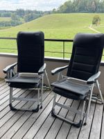 Crespo Deluxe Campingstuhl 2er Set mit Beinauflage, gepflegt