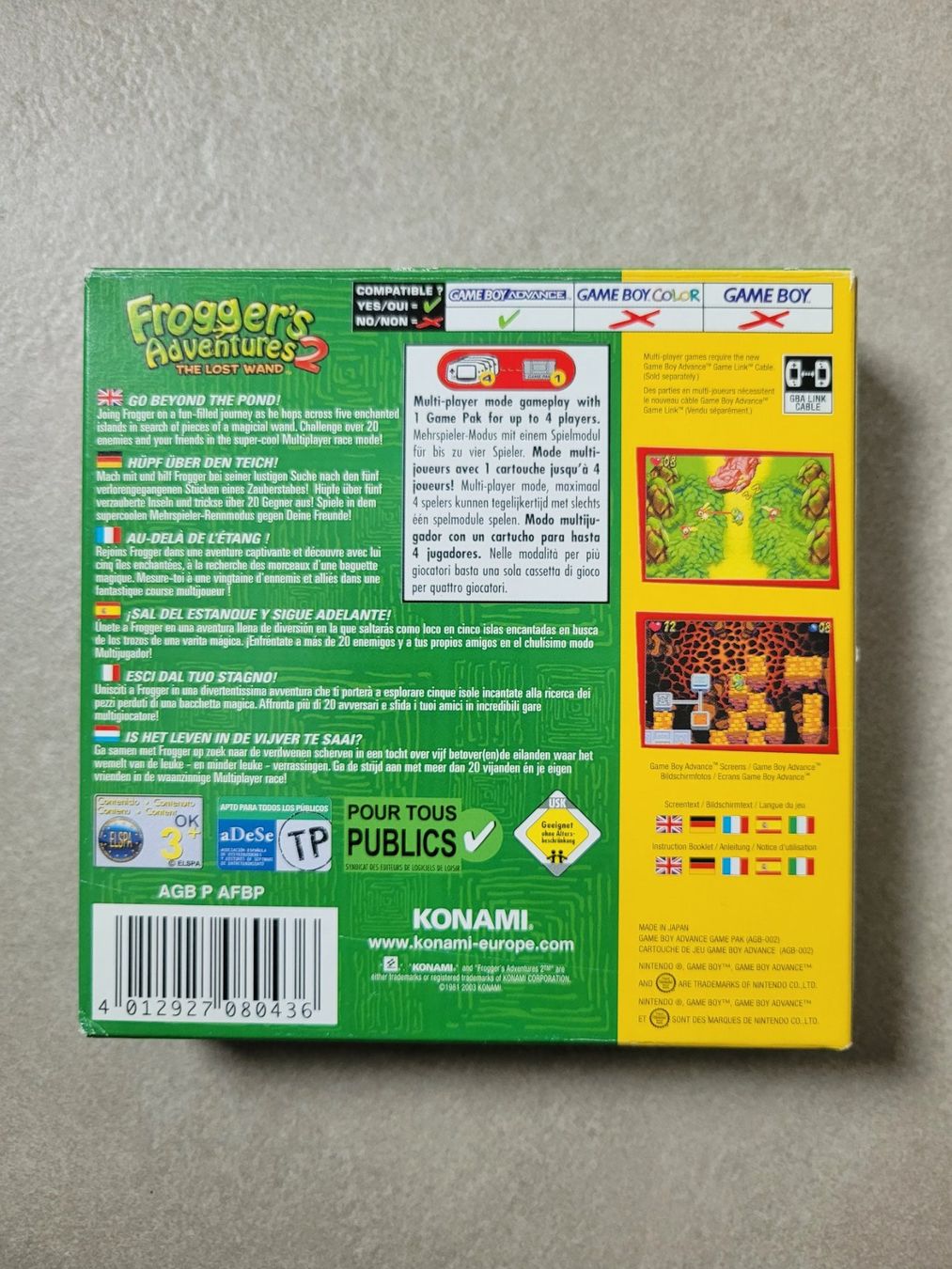 Spiele: Frogger`s Adventures 2 (GBA) – Gebraucht aus Uezwil von -Retrogames- 2
