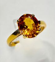 Gelber Safir Gold Ring 22 Carat