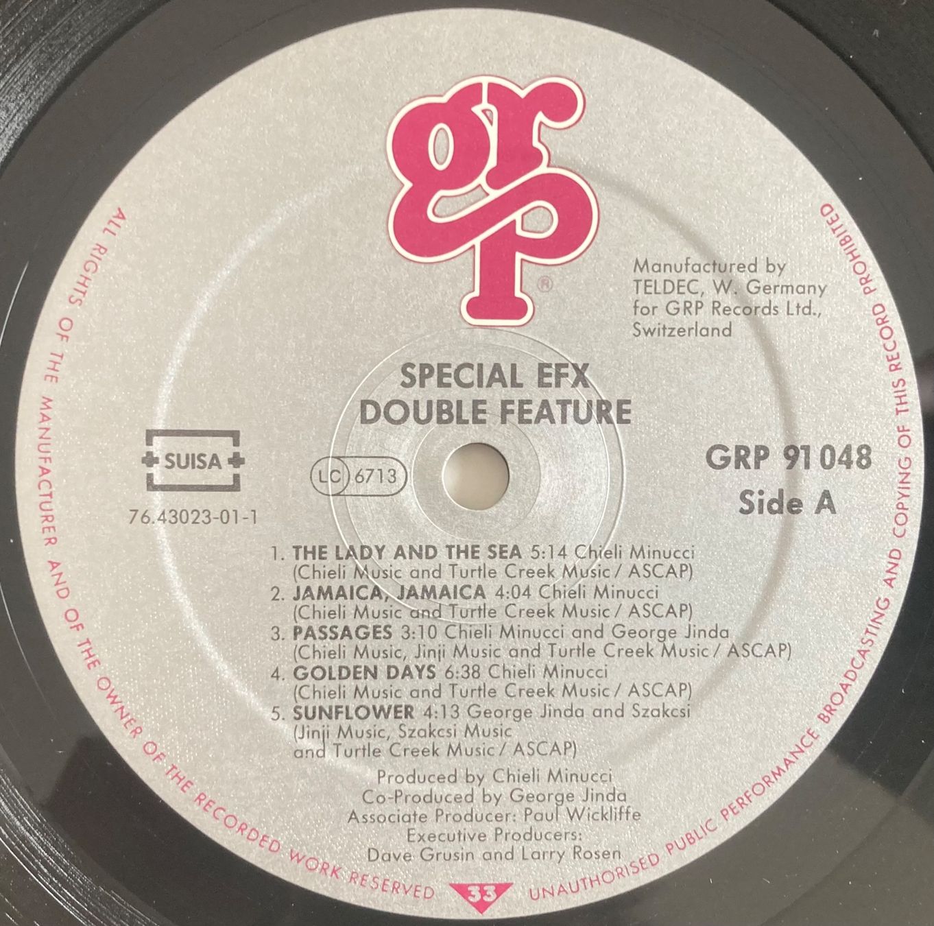 Dischi in vinile: SPECIAL EFX - DOUBLE FEATURE – Usato da Poliez-Pittet venduto da Newtown-Records 3