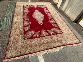 Kerman 343x238cm Teppich handgeknüpft sauber