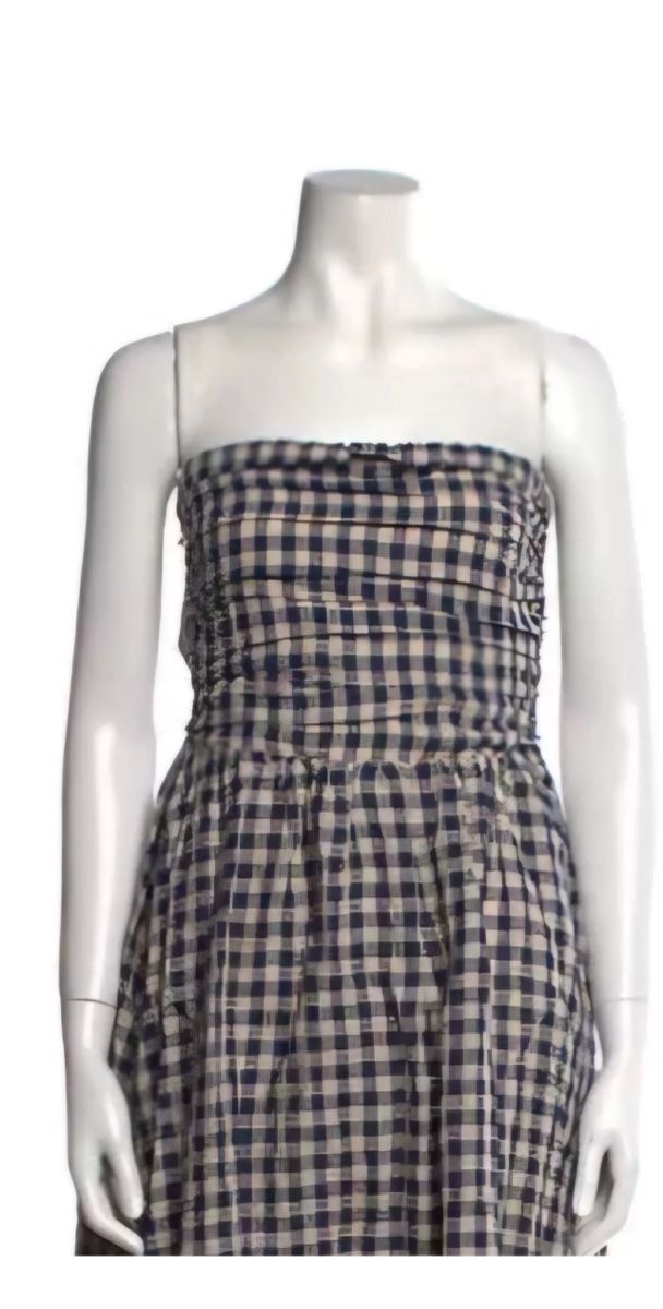Kleider: Robe midi à imprimé à carreaux – Neu (gemäss Beschreibung) aus Renens VD von dan_b8tt