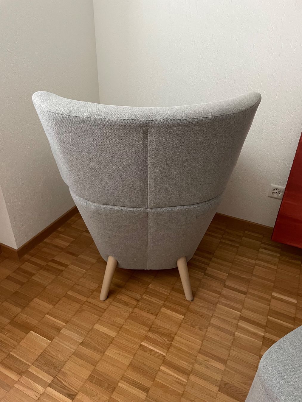 Ikea Poltrone: Sessel mit Hocker grau Stoff guter Zustand – Usato da Killwangen venduto da Silebile 1