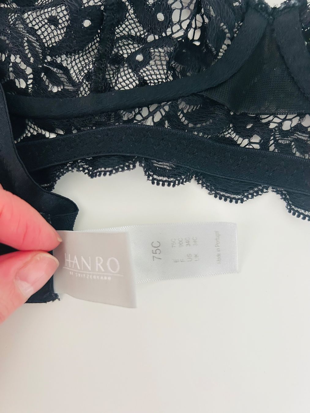 Hanro Sonstige Unterwäsche: Hanro Black Lace Bra, wie NEU – Neu (gemäss Beschreibung) aus Zürich von diva1972 3