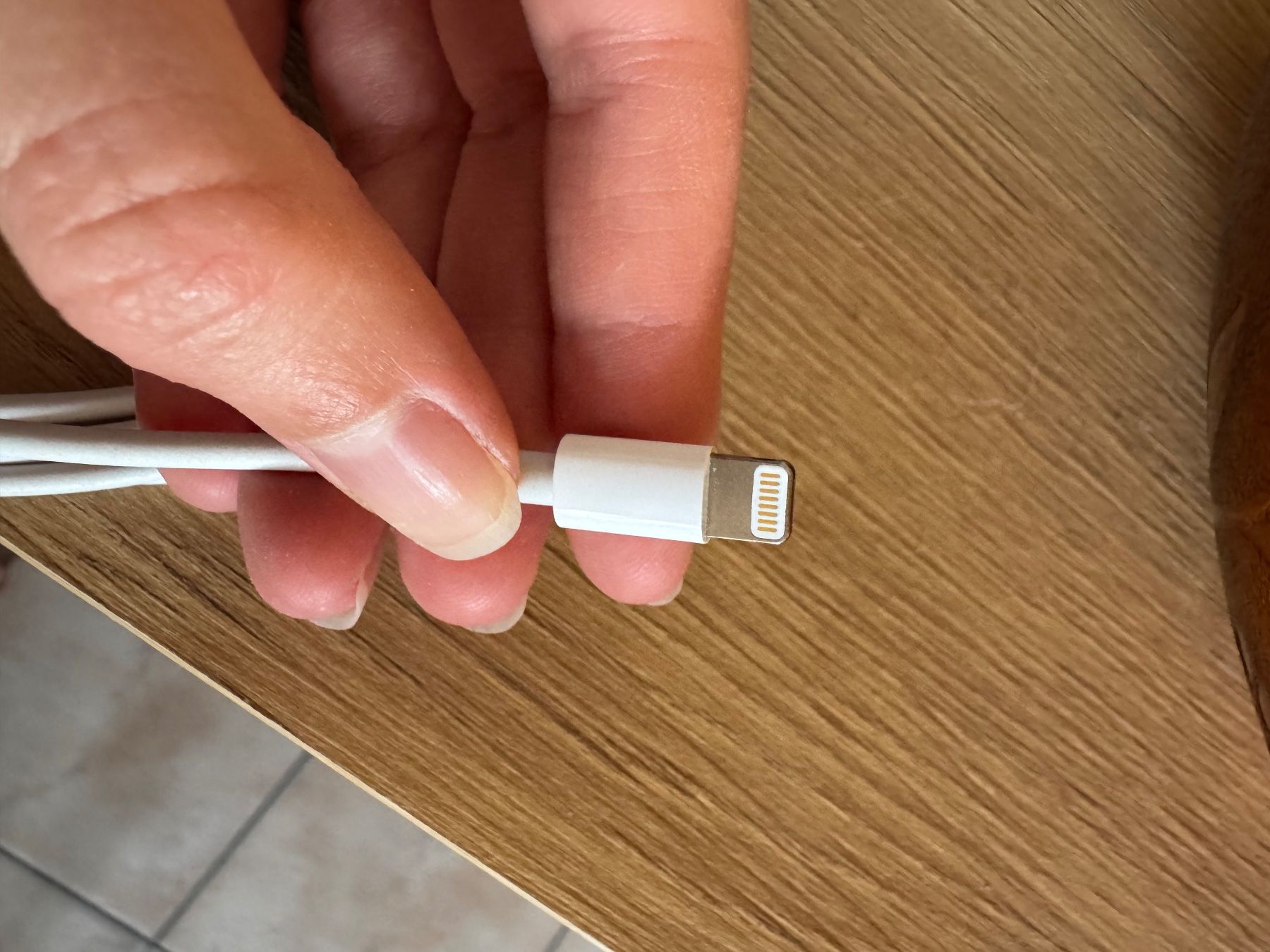 Apple Caricabatterie: Chargeur secteur original Apple câble Lightning occasion – Usato da St-Aubin FR venduto da Tiweety 2