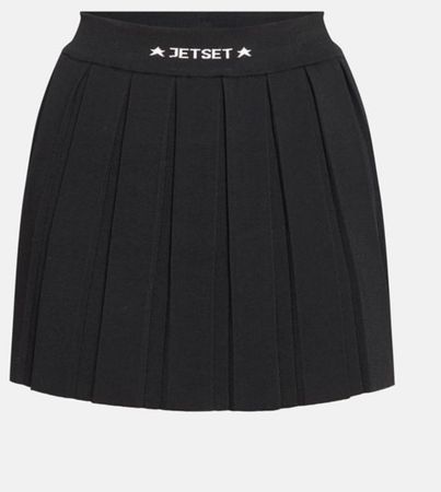 Jetset Faltenrock Mini, schwarz, Gr. M