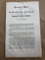Landsgemeinde-Mandat Appenzell der äusseren Rhoden 1847