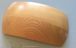 Trainings Rücken Holz Bauchmuskeln helles Holz wie neu 38cm