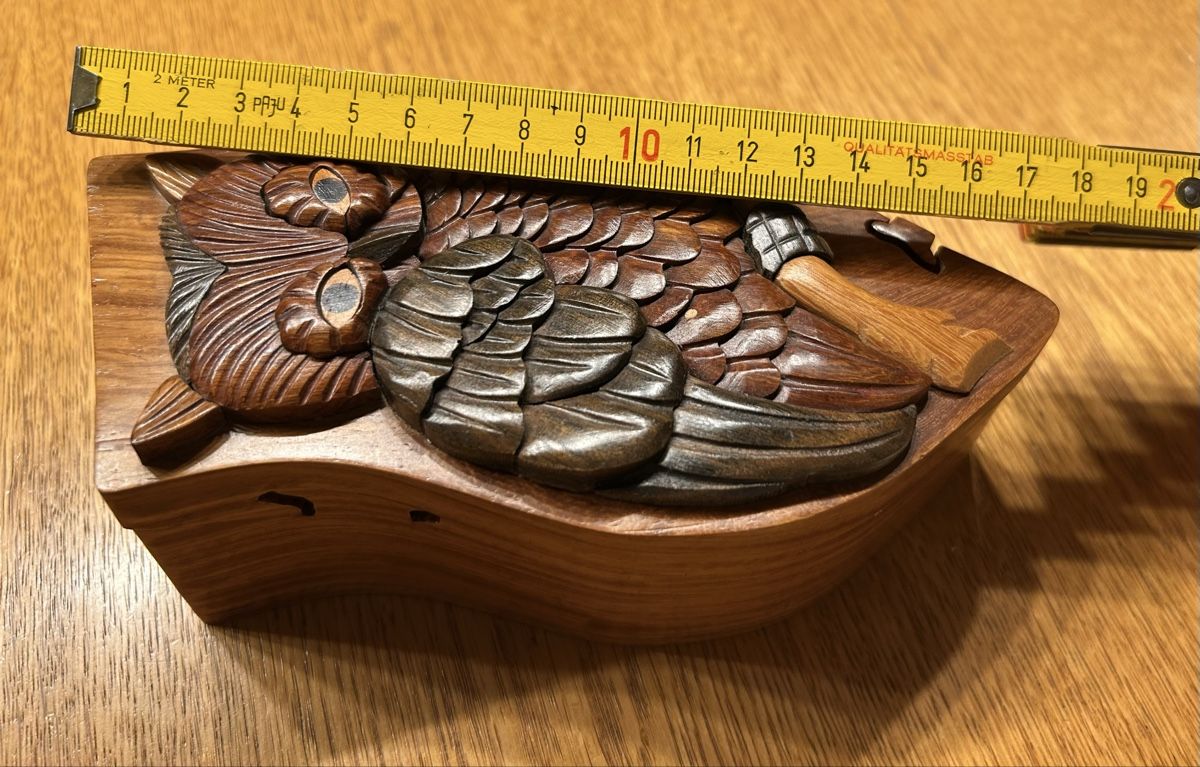 Portagioie: Holz-Schatulle mit speziellem Verschluss – Usato da Lengnau AG venduto da Mefari 9