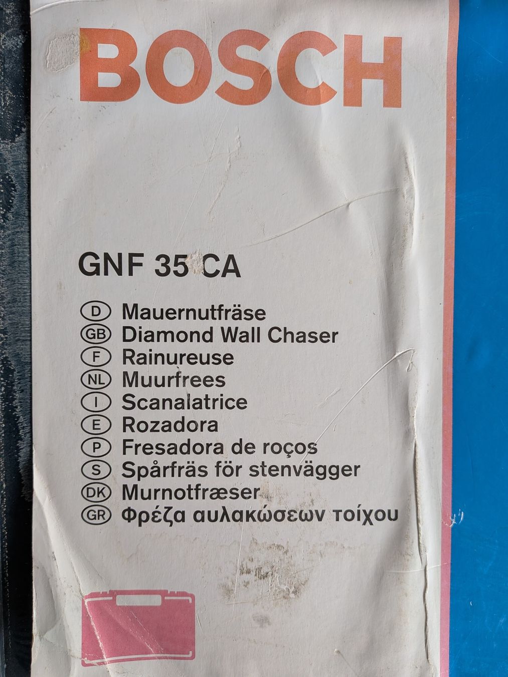 Alle Maschinen: Bosch GNF 35 CA Mauernutfräse, Schlitzfräse – Gebraucht aus Schafisheim von qay02 3