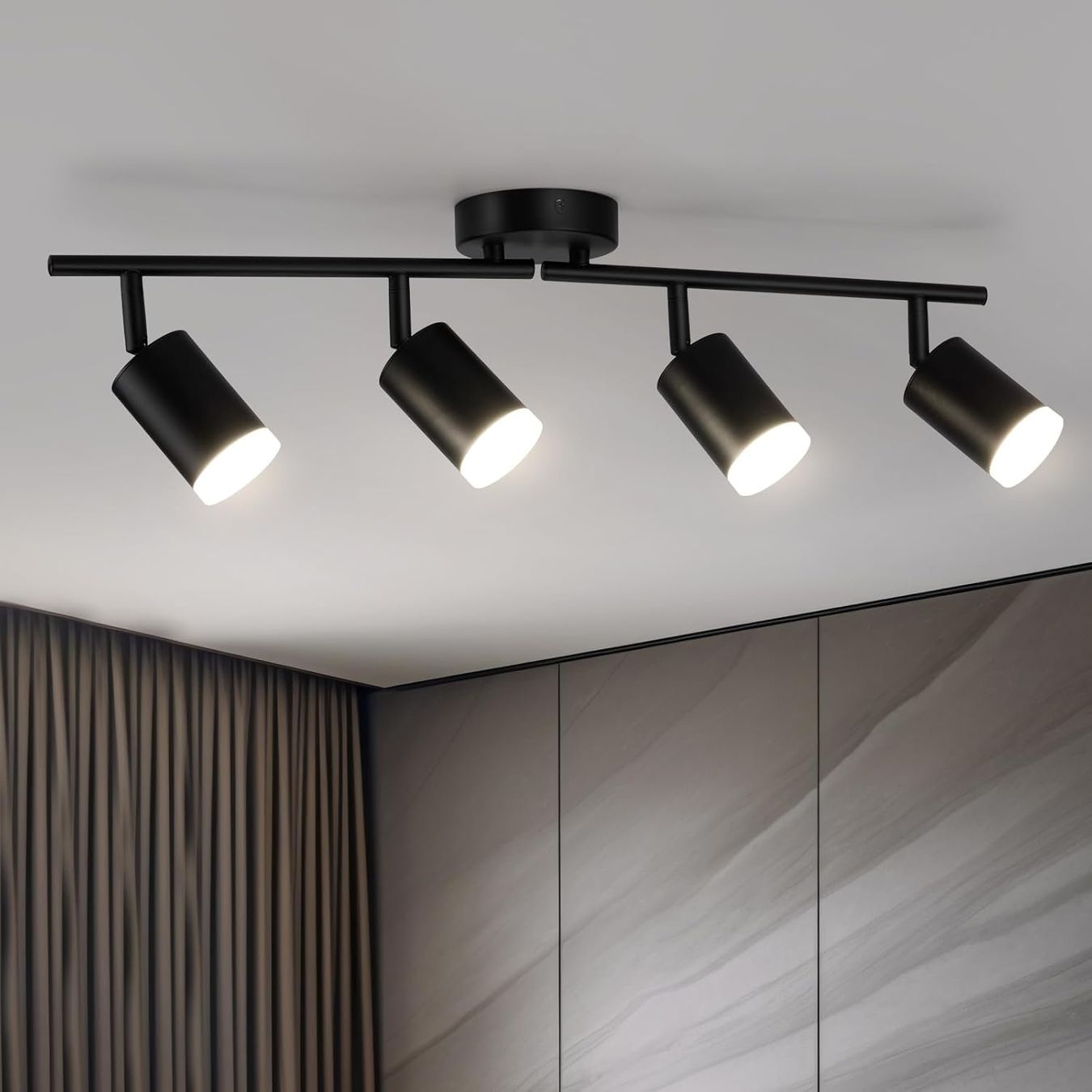 Kronleuchter & Deckenlampen: LED Deckenlampe Deckenleuchte schwenkbar Schwarz Strahler – Neu und originalverpackt aus Wittenbach von VELARO
