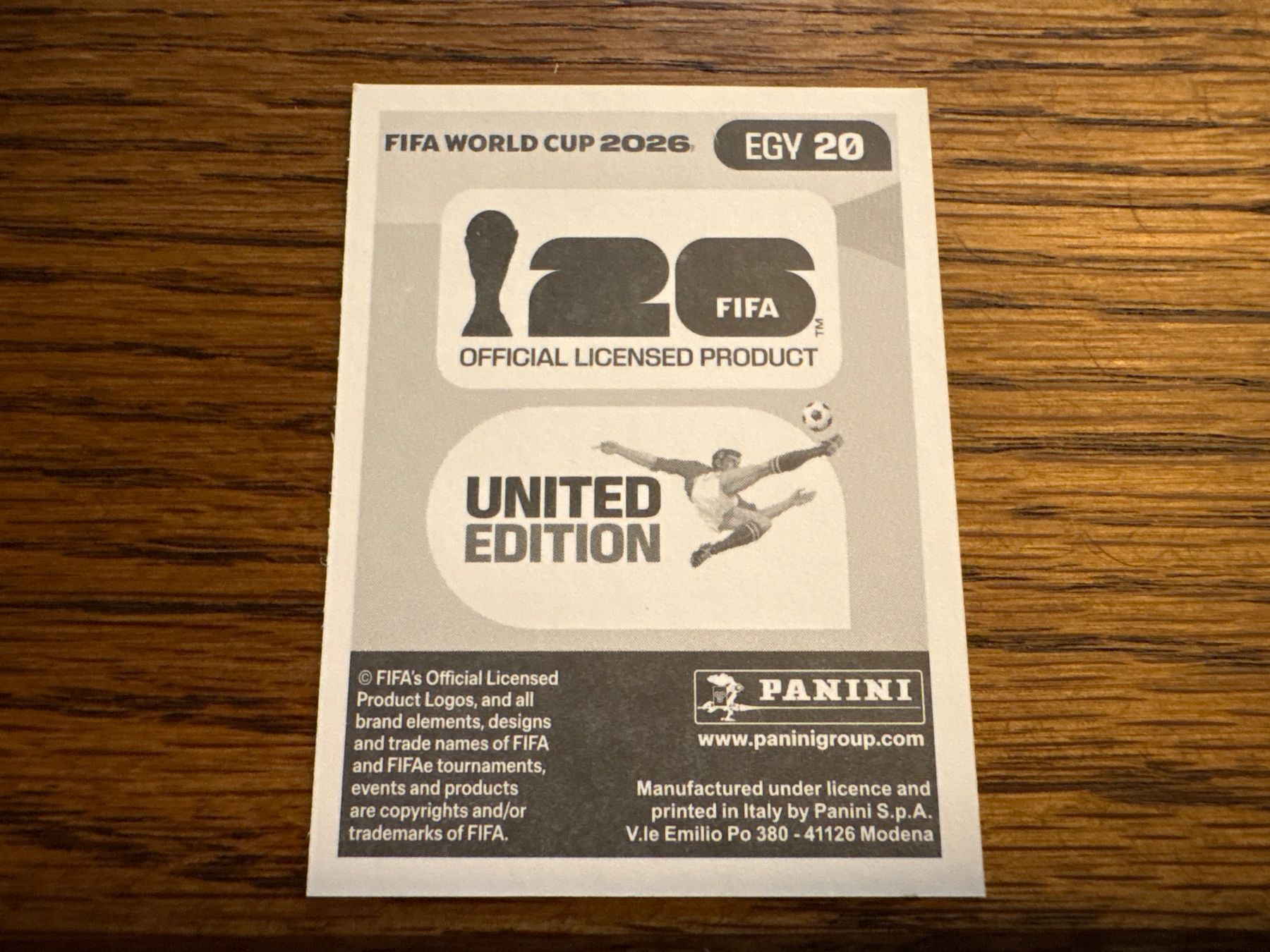Panini Carte collezionabili: Panini 2026 EGY 20 – Nuovo (secondo la descrizione) da Elsau venduto da Cerry81 1