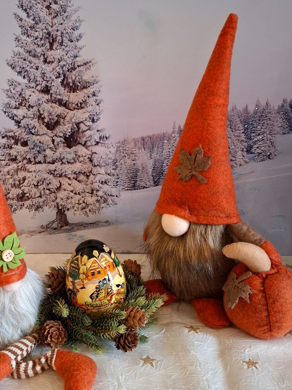 Alle Dekorationen: 2 WICHTEL MIT KLANG - EI WINTERMOTIV – Neu (gemäss Beschreibung) aus Gretzenbach von schibaya 7