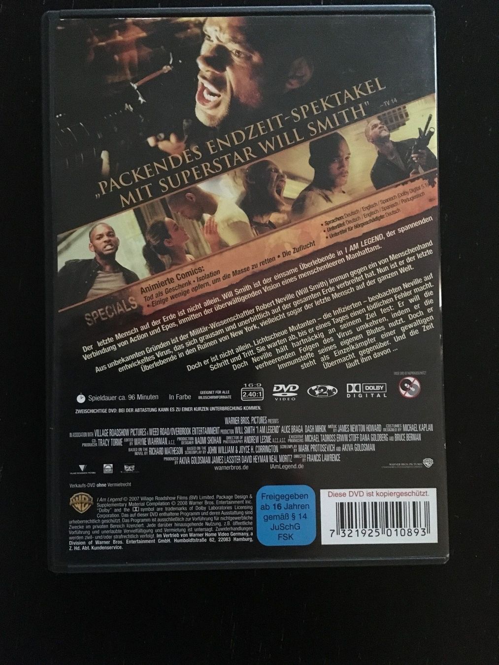 Tutti i DVDs: DVD Iam Legend – Usato da Regensdorf venduto da scheissspiel 1