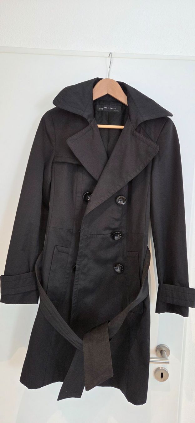 Zara Cappotti: Zara Basic Damen Trenchcoat, Grösse L,schwarz, Top! – Usato da Hägendorf venduto da Sunshiine31