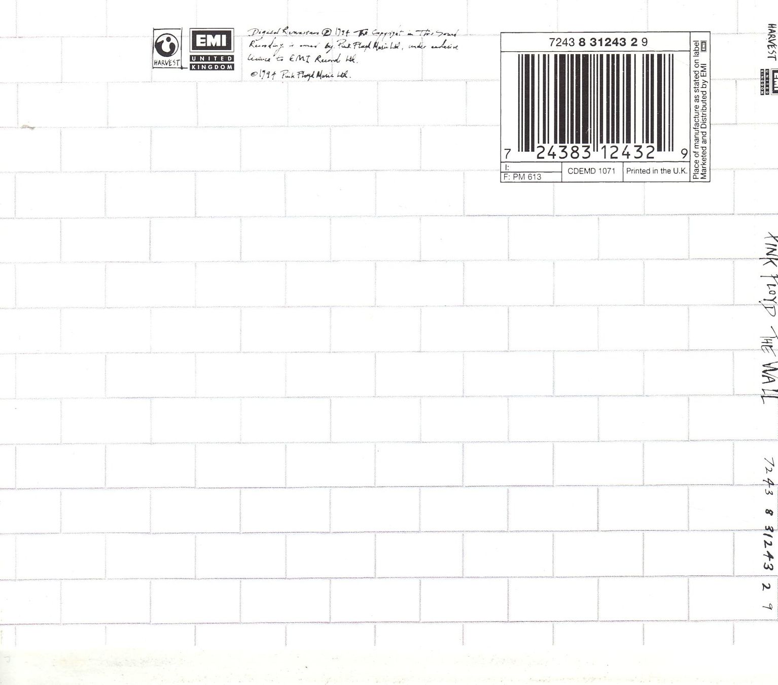 CDs: Pink Floyd The Wall (2 CDs) – Gebraucht aus Boussens von catfood01 1