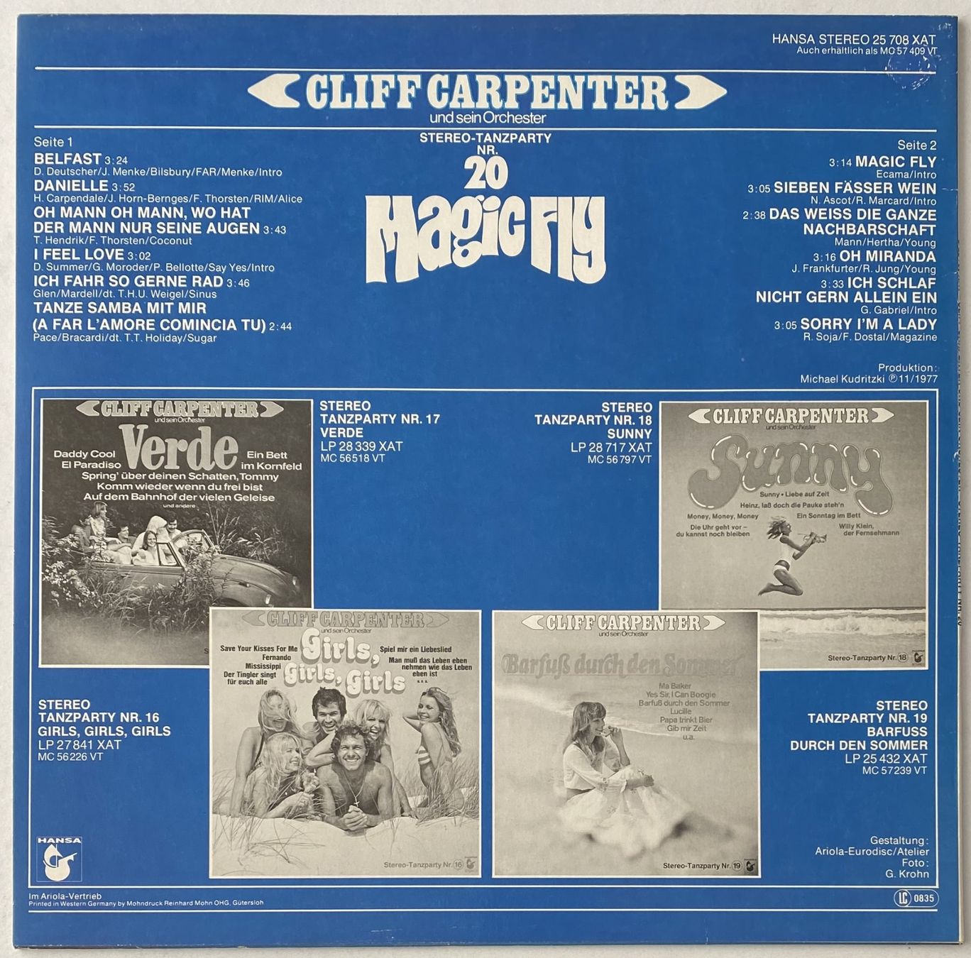 Dischi in vinile: Cliff Carpenter und sein Orchester, Magic Fly – Usato da Flums venduto da Empe1 1