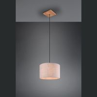 Pendelleuchte, Stoffschirm, 35 cm Ø