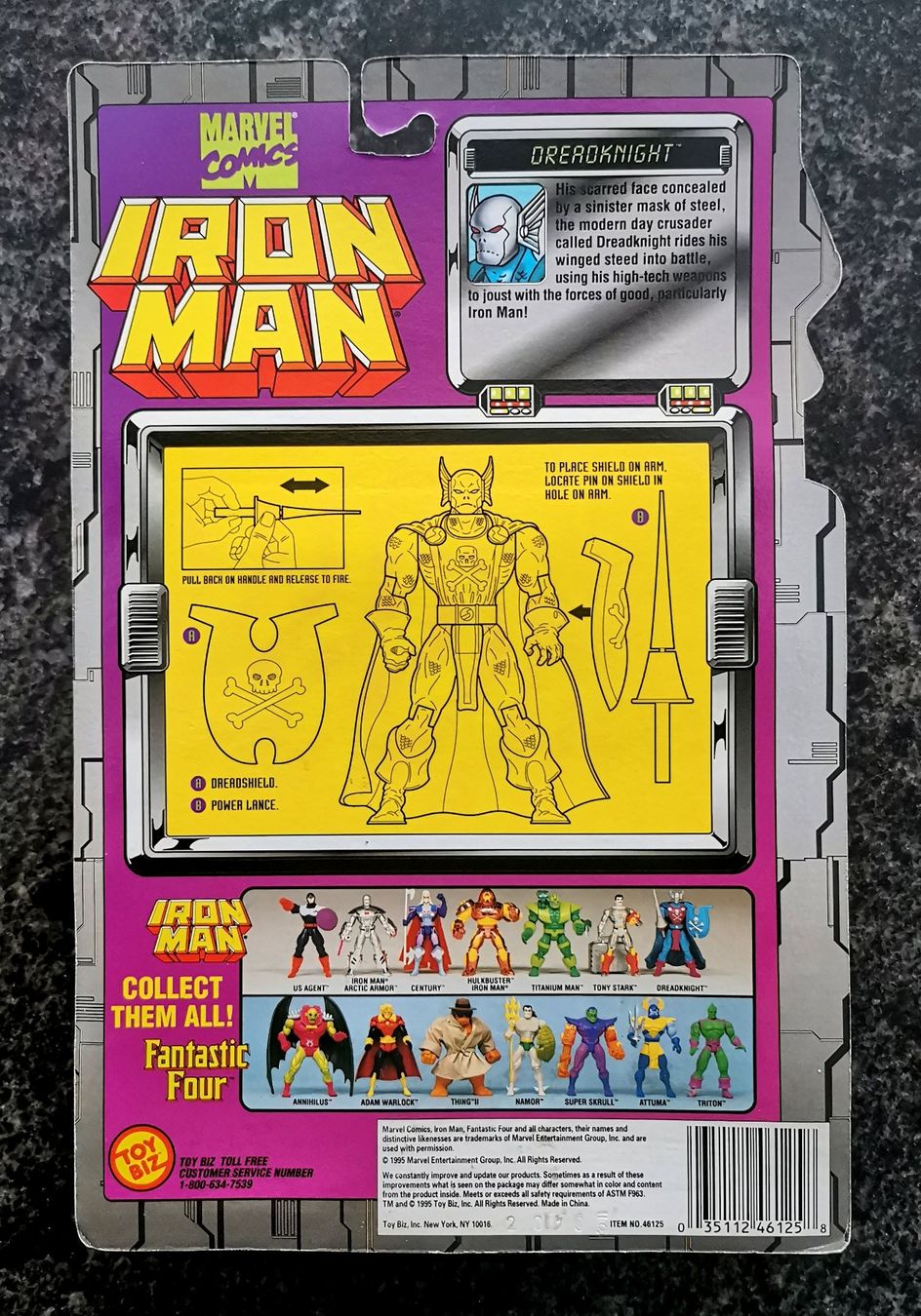 Marvel Figuren: Dreadknight 1995 Action Figur Vintage Iron Man Marvel Comics – Neu und originalverpackt aus Rorschach von Actionvintage789 1