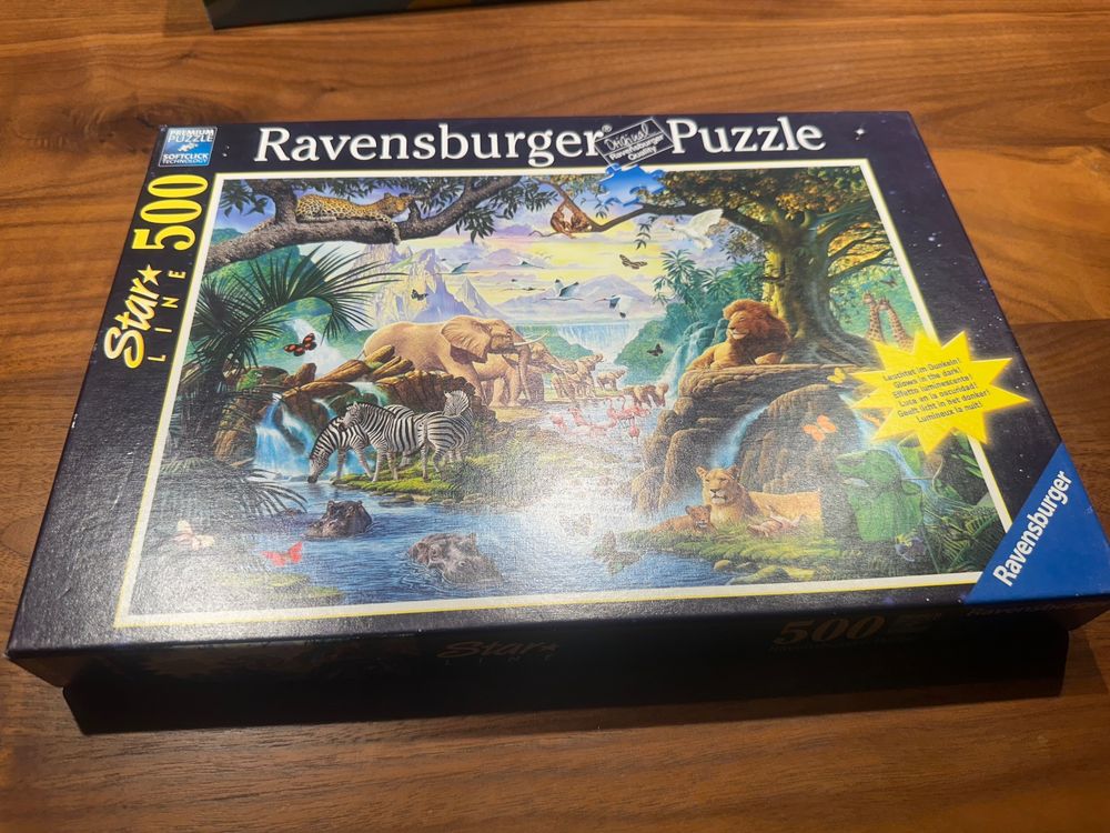Ravensburger Puzzle Star Line 500 Pezzi: Leone Raggiante Che Si Illumina Al Buio (49x36 Cm) - 2