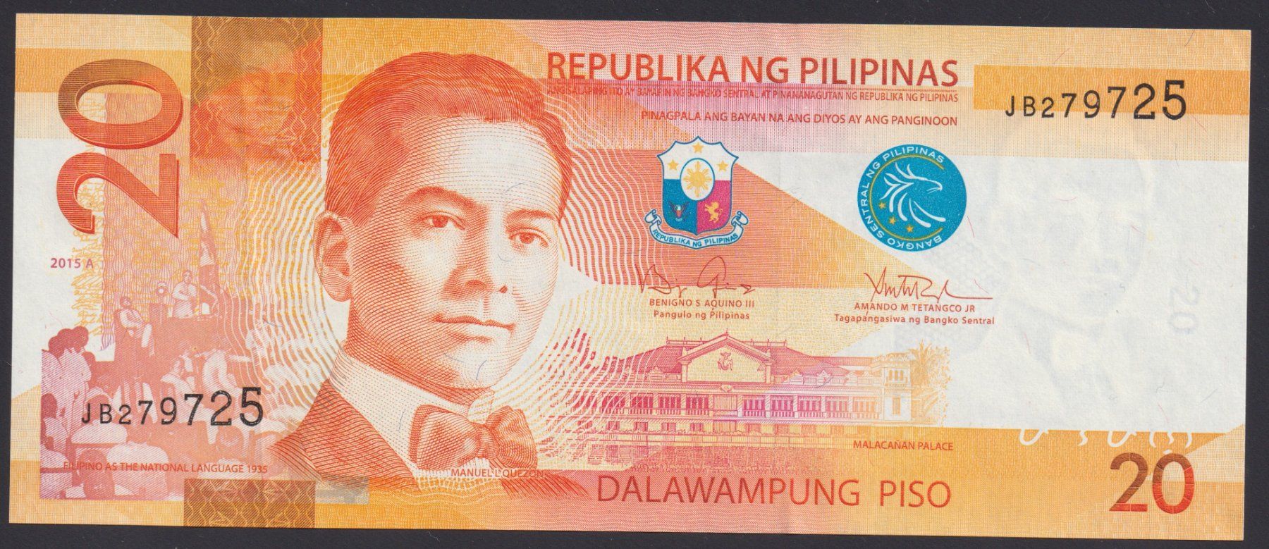 Banconote: Philippinen 20 Piso 2015 – Usato da Brugg AG venduto da banknoten_muesli