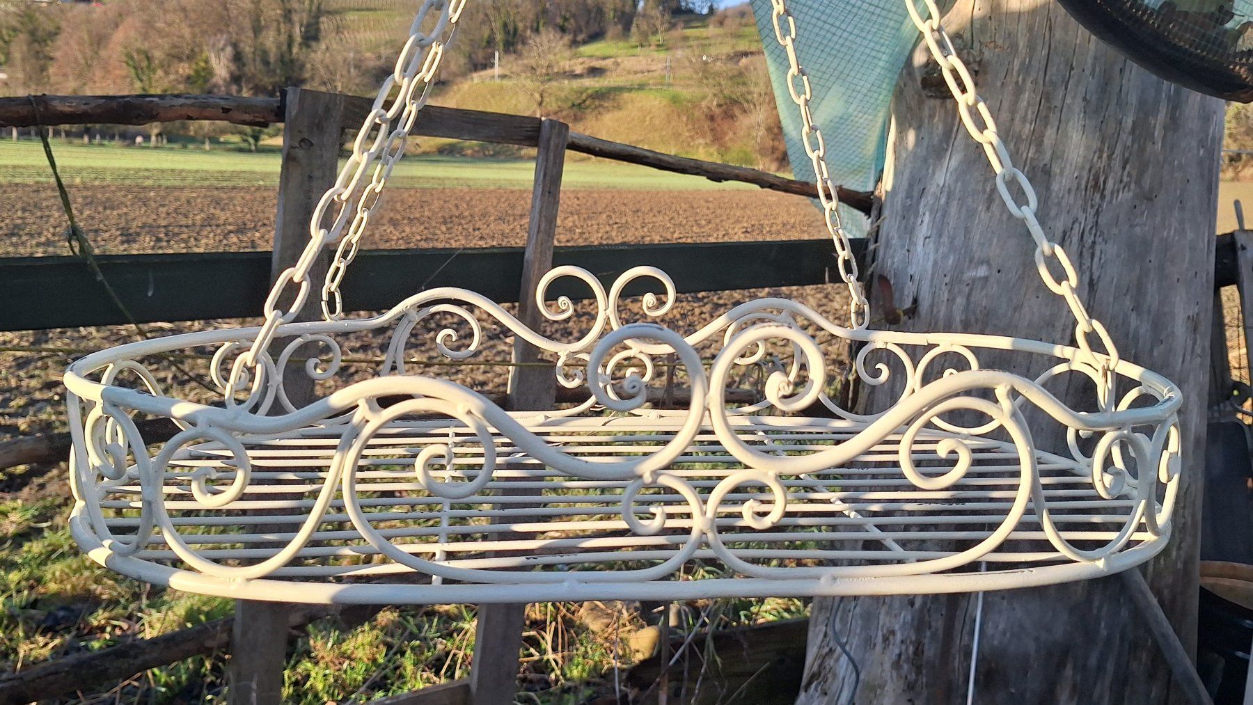 Sonstiges für Haushalt & Wohnen: Hängekorb aus Metall, Shabby Chic – Neu (gemäss Beschreibung) aus Weinfelden von JoeBaer 4