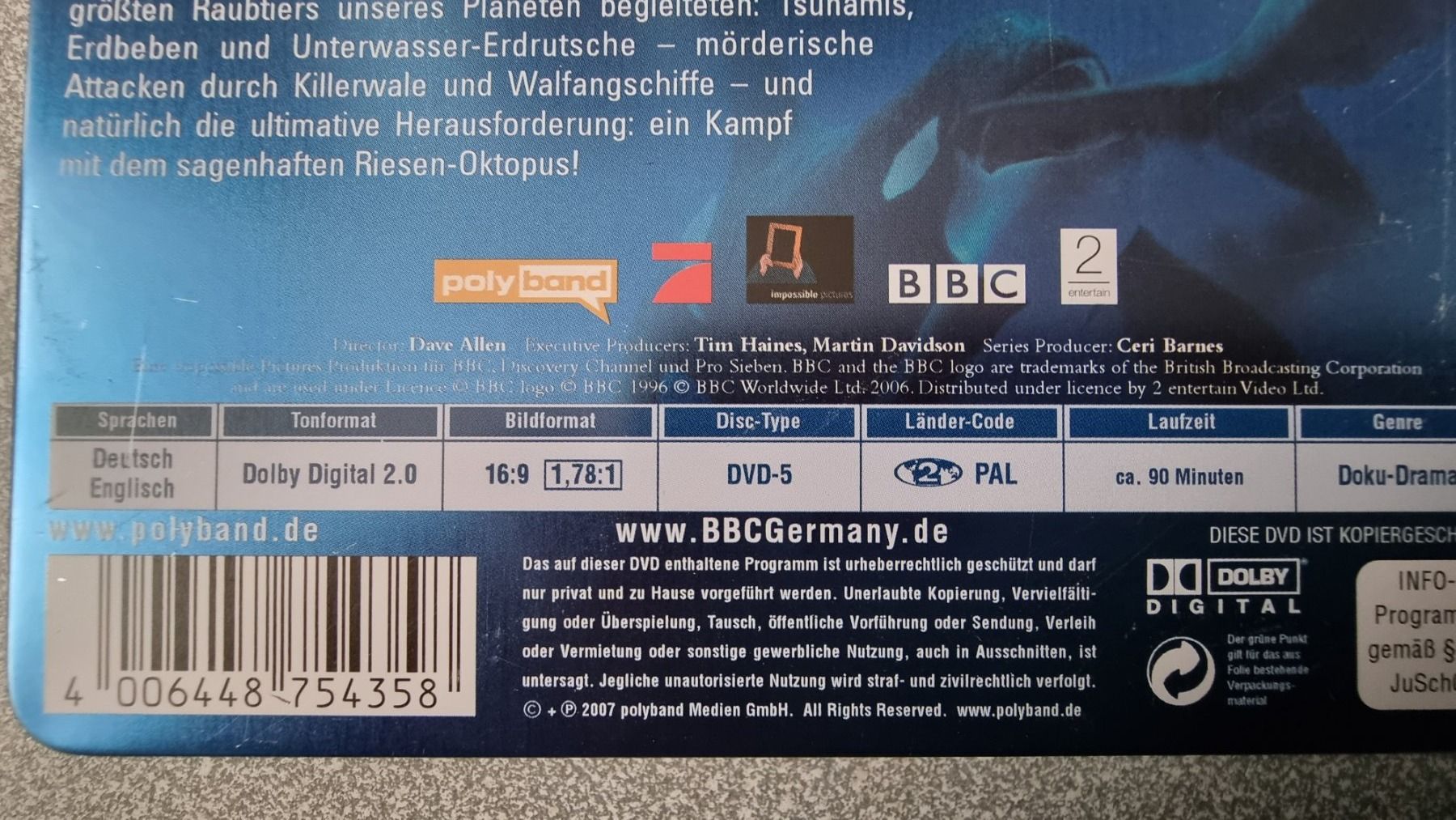 Alle DVDs: DVD Deep Ocean - Steelbook – Gebraucht aus Oetwil am See von fineli2 1