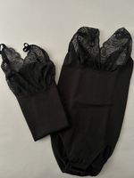 Body mit Spitze schwarz Grösse M neu