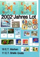 2002 Jahres Lot Block + Sondermarken