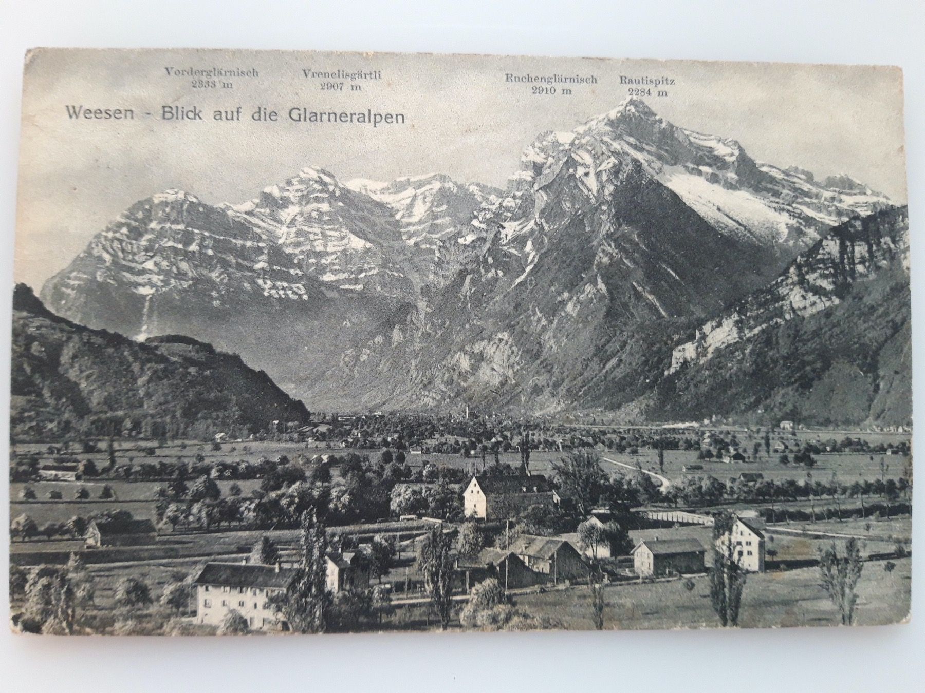 Cartes postales: Weesen Blick auf die Glarneralpen – D'occasion à Sargans par nicsam1815