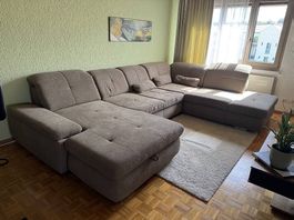 Couchliebe Malaga Wohnlandschaft mit Bettfunktion Topzustand