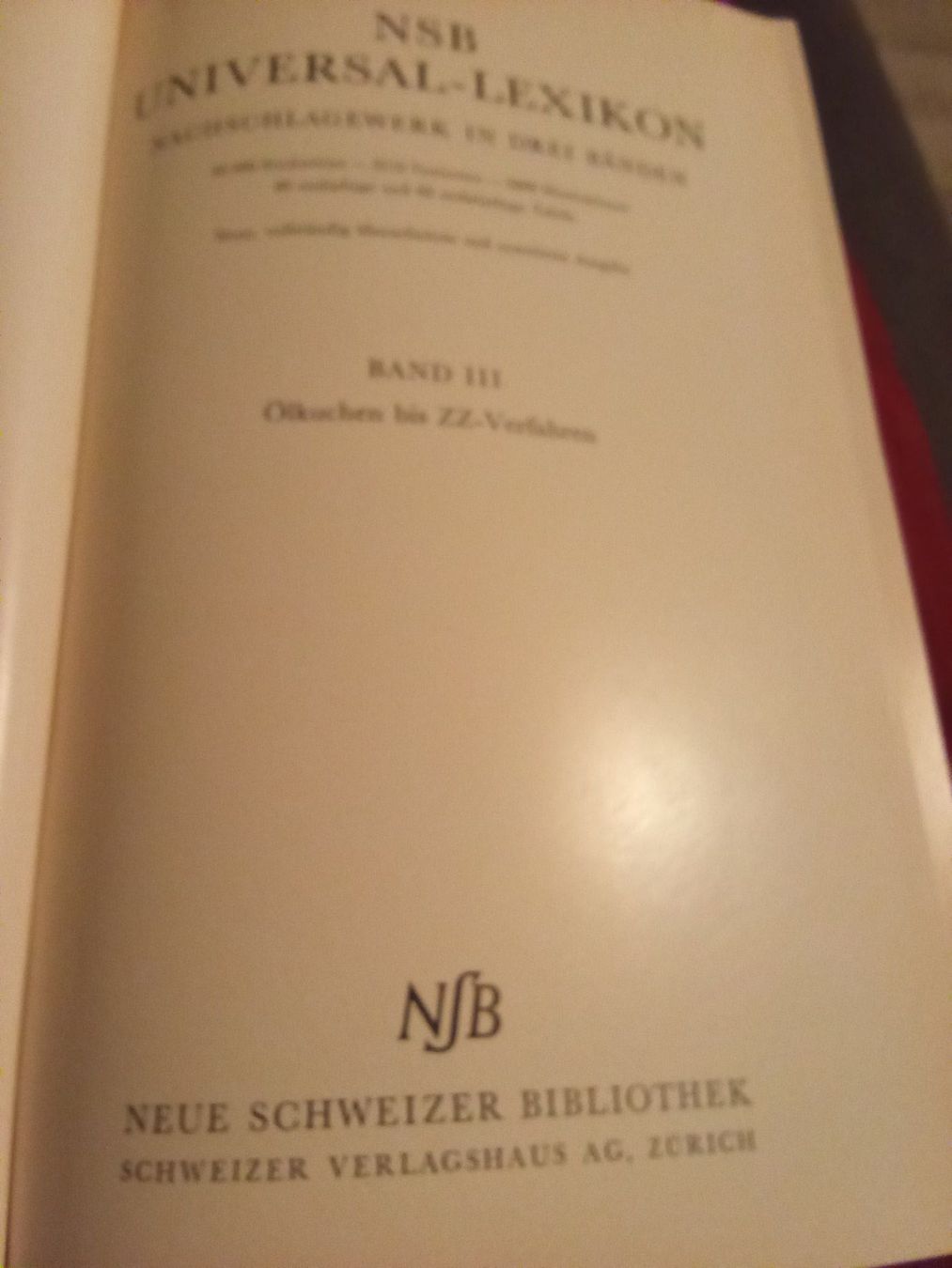 Libri: NSB Universal-Lexikon Band I-III – Usato da Remetschwil venduto da Privatflohmi 9