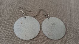 Ohrringe Kreis versilbert - earrings round