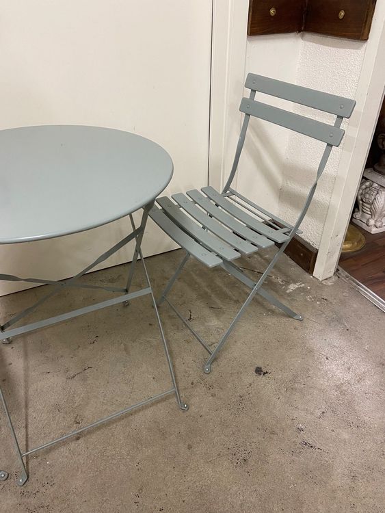 BALKON TISCH UND STÜHLE KLAPPBAR AUS METALL Kaufen auf Ricardo