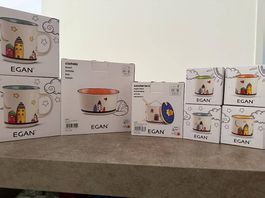 Set colazione/caffè EGAN - Collezione "Qui da noi" - Nuovo 